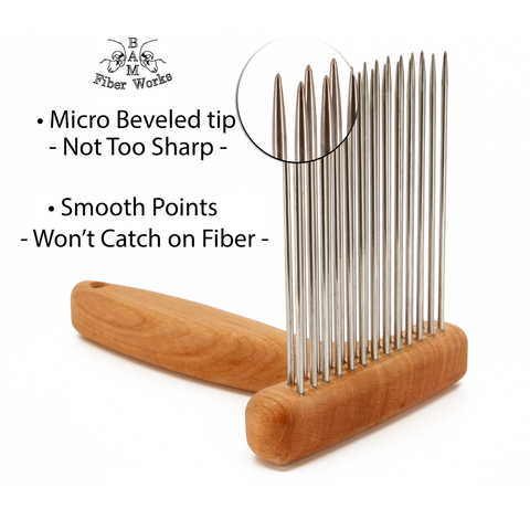 Large Wool Combs- Single or Double Row - Fine or Extra Fine – Bam Fiber ...