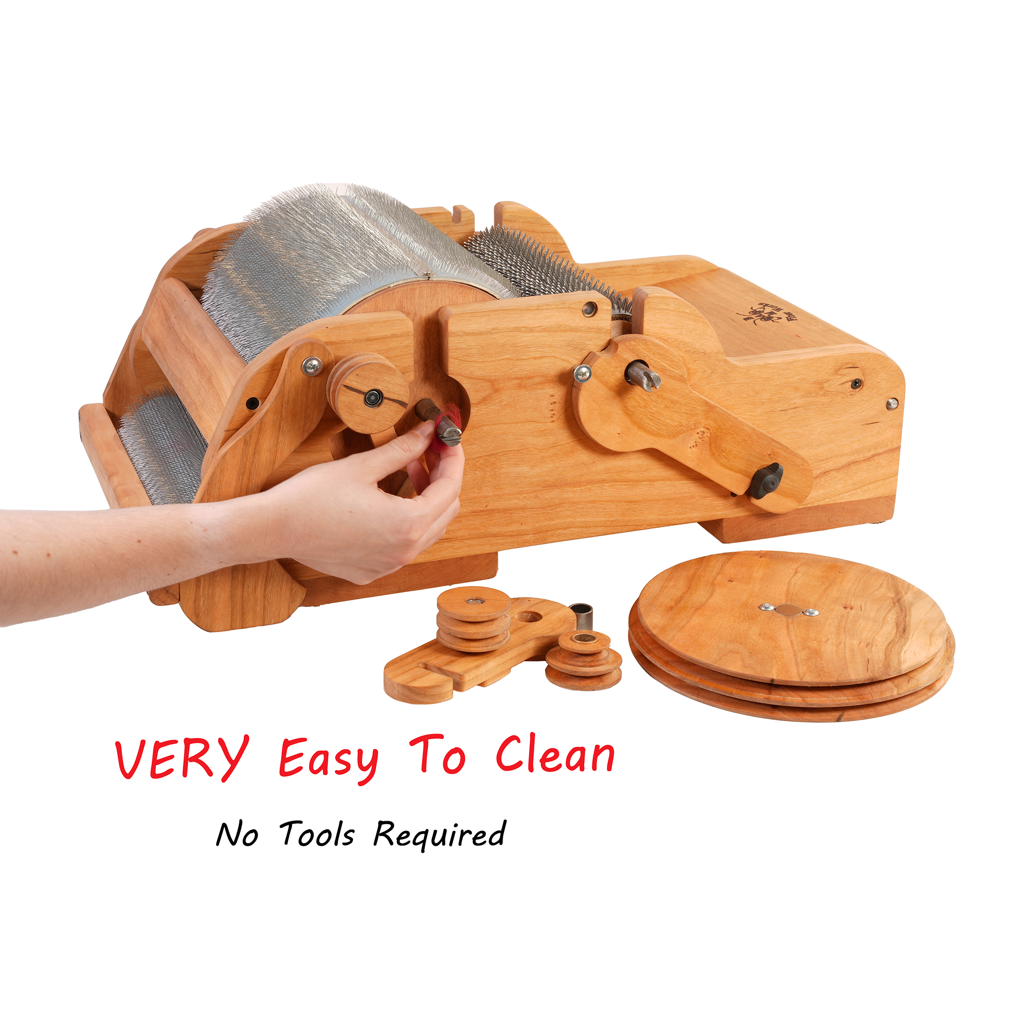 Deluxe Drum Carder - Easy Clean - – Bam Fiber Works