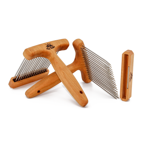 Large Wool Combs- Single or Double Row - Fine or Extra Fine