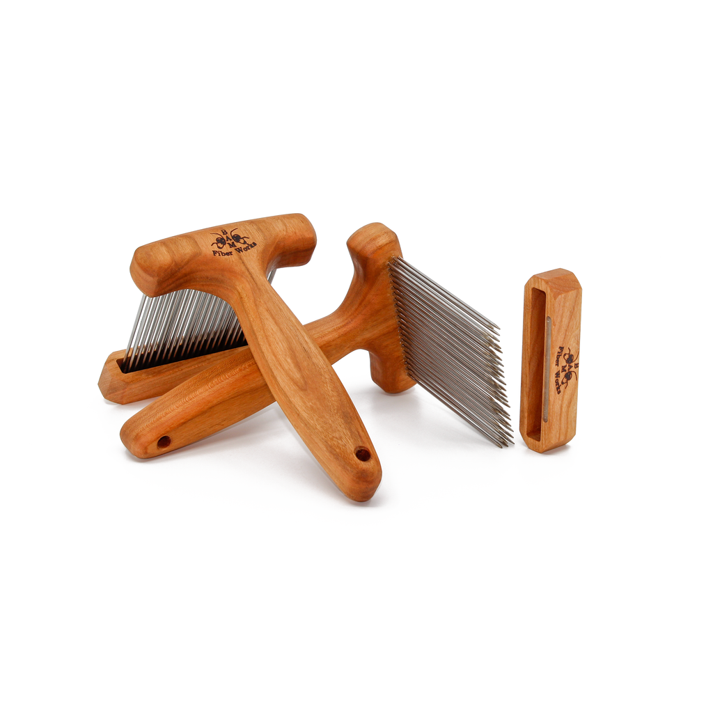 3 Row Super Fine Wool Combs for Super Fine Fibers – Bam Fiber Works