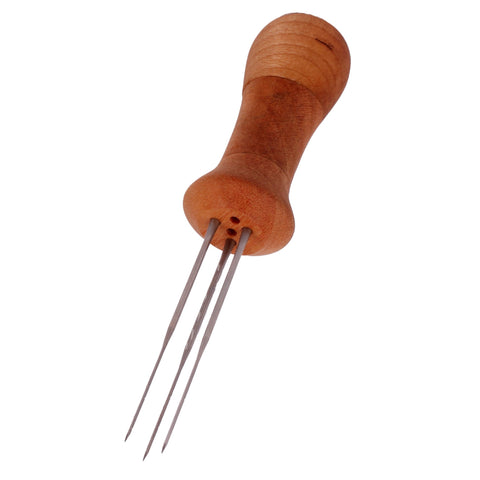 Wooden Felting Needle Tool - 12-Needle