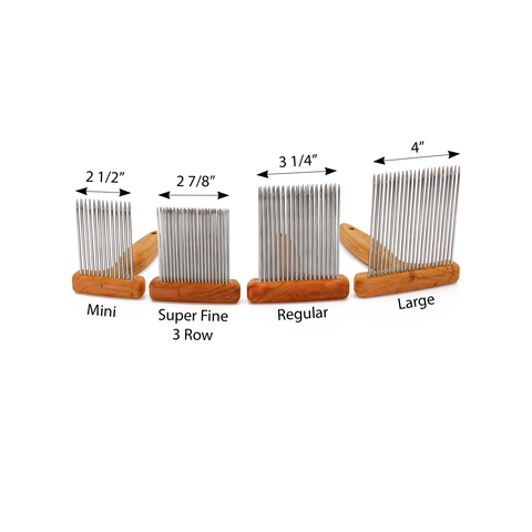 Large Wool Combs- Single or Double Row - Fine or Extra Fine – Bam Fiber  Works