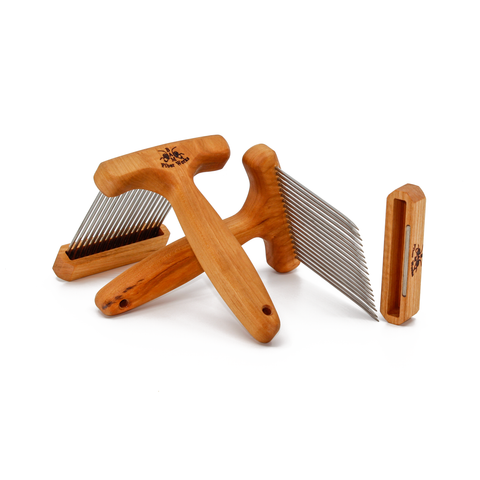 Regular Wool Combs- Single or Double Row - Fine or Extra Fine – Bam Fiber  Works