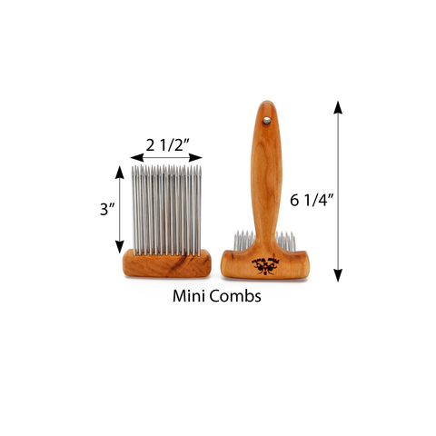 Mini Wool Combs- Single or Double Row - Fine or Extra Fine – Bam Fiber ...