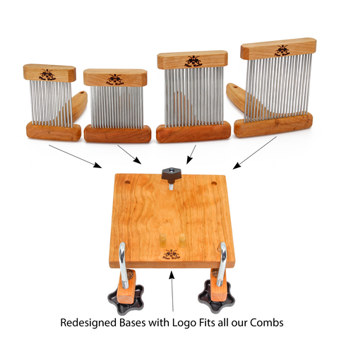 Large Wool Combs w/Holder - Single or Double Row - Fine or Extra Fine ...