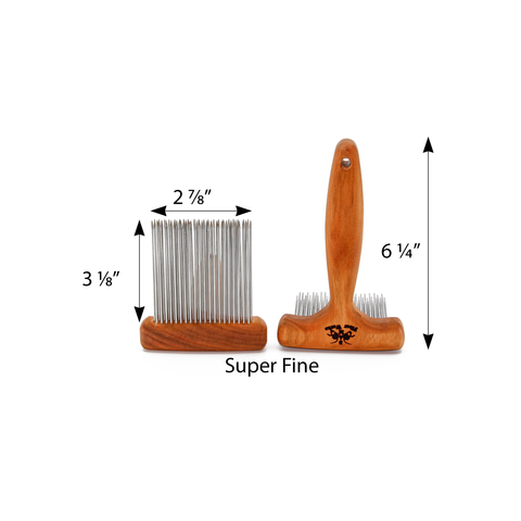 comb fiber spin 3 Row Super Fine Wool Combs w/Holder for Super Fine Fibers Without Comb Covers