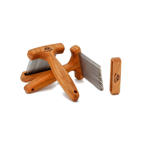 3 Row Super Fine Wool Combs w/Holder for Super Fine Fibers Without Comb Covers