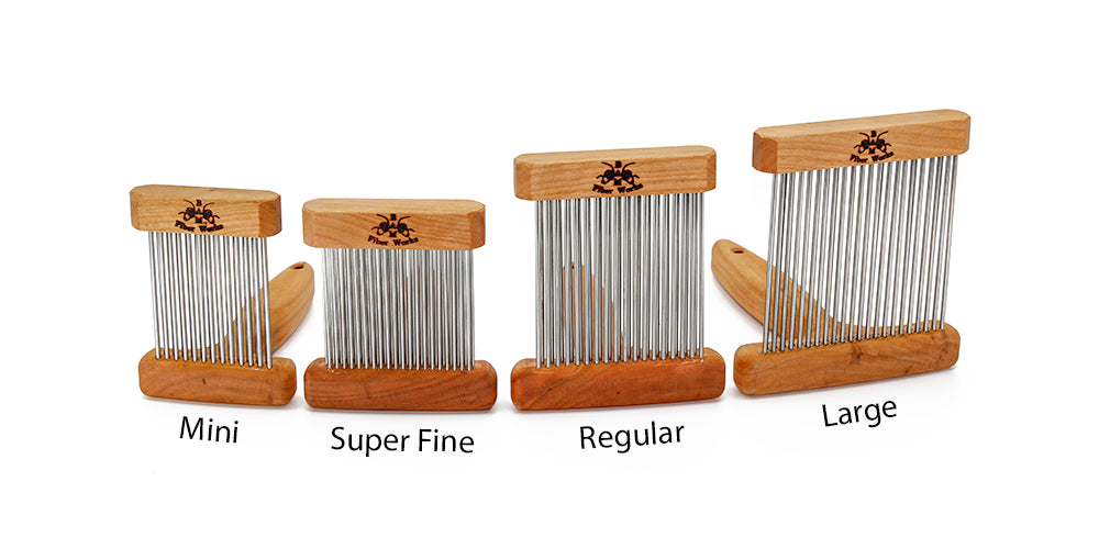 Mini, Super Fine, Regular, Large Wool Combs